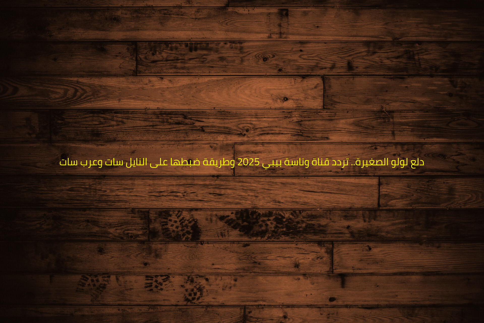 دلع لولو الصغيرة.. تردد قناة وناسة بيبي 2025 وطريقة ضبطها على النايل سات وعرب سات